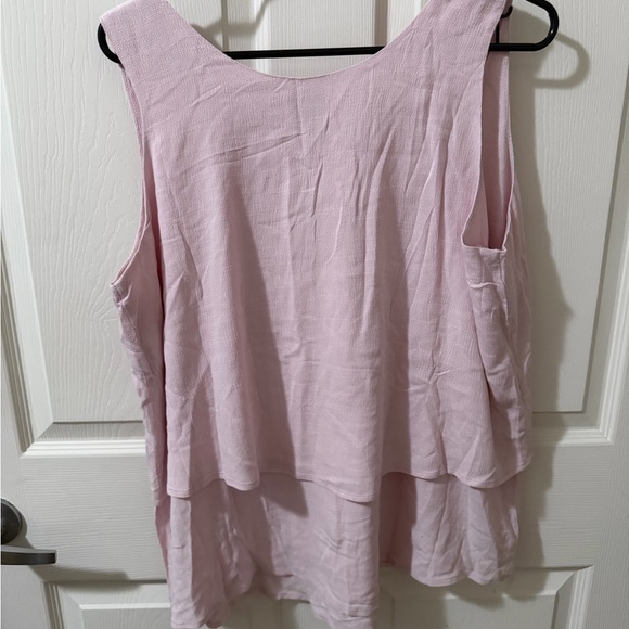 Coldwater Creek Soft Pink Layered Tank Top - Picture 4 of 4